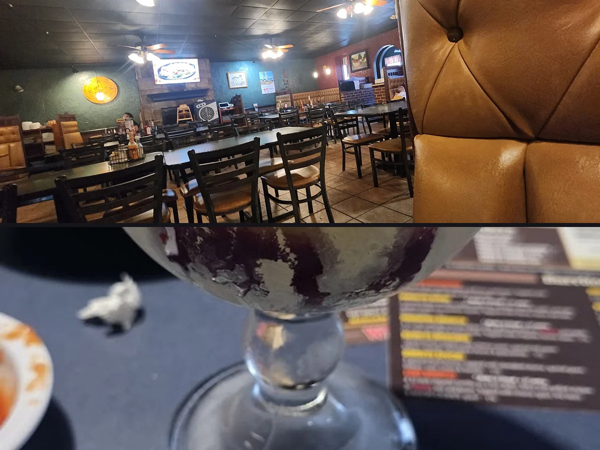 Warm restaurant space with casual decor